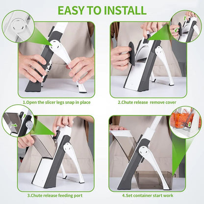 Adjustable Vegetable Slicer & Mandoline Cutter